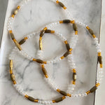 Clear and Gold Sparkle