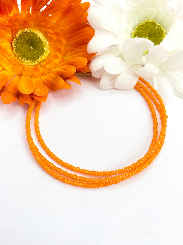 Orange Anklet