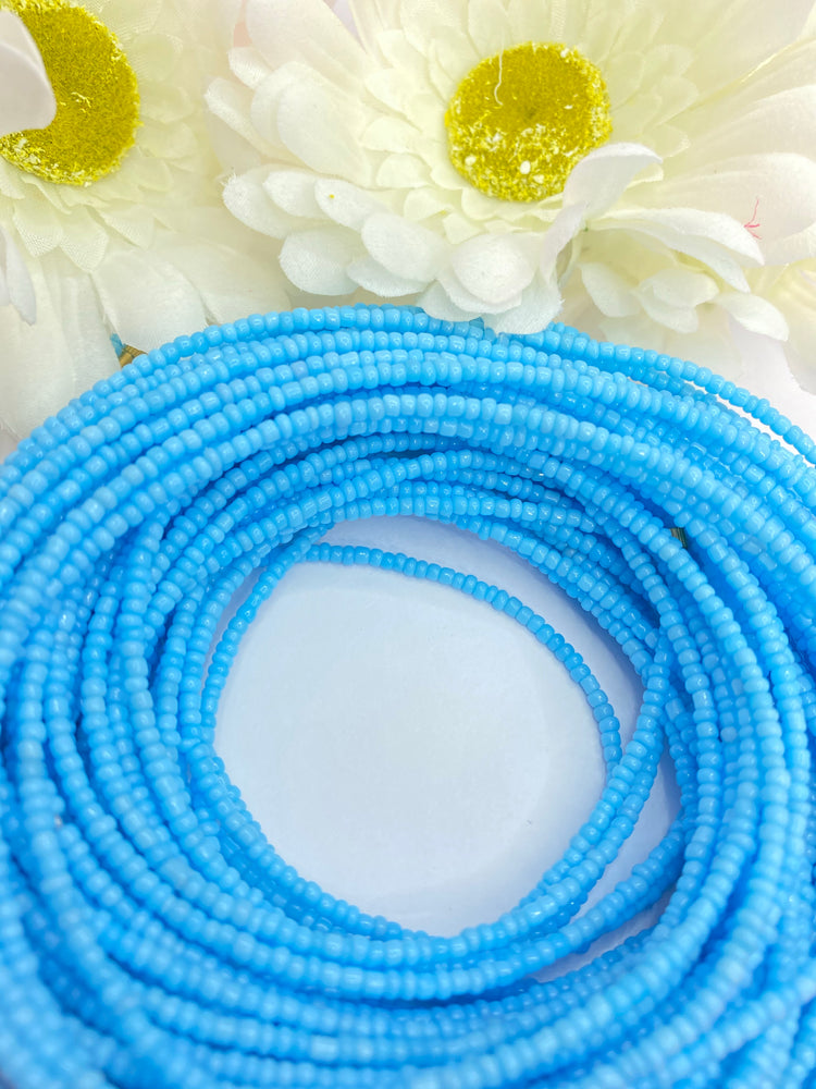 Baby Blue Screw on Waistbead
