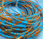 Orange and light blue