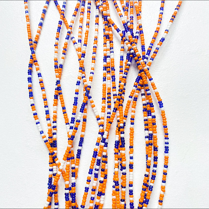 Blue orange white
