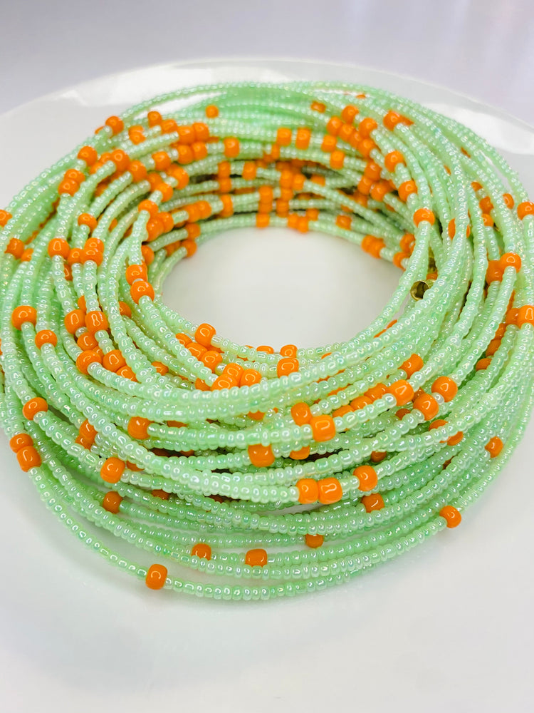 Pastel Green - Orange